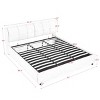 Hydraulic Storage Platform Bed Frame with Soft Chenille Upholstered Headboard,Modern Luxury Design for Bedroom-Baofuwish - 4 of 4
