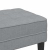 CLIHOME Minimalist Bench Ottoman with Storage, Fabric Upholstered Ottoman Bench for Living Room, Entryway Seat Stool with Plywood Frame - 4 of 4