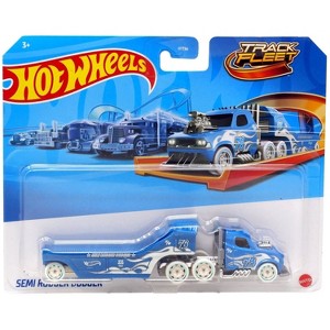 Hot Wheels Track Fleet Semi Rodger Dodger – 1:64 Scale Die-Cast Truck and Trailer, Collectible Vehicle for Kids and Collectors - 1 of 1