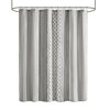 PAGED Cotton Shower Curtain, Unique Striped Chevron Texture, Machine-Washable Fabric - 4 of 4