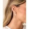Pearl Earrings: 14k Gold-plated Cubic Zirconia Accented Pearl Drop Dangle Wedding Engagement Earrings For Women Bridal Bridesmaid - 4 of 4