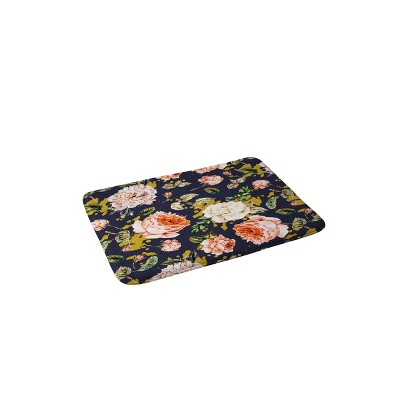 Marta Barragan Camarasa Night Garden Brushstrokes Memory Foam Bath Mat Pink/Blue - Deny Designs