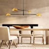 Rennnsan Theorica 40" W 4 -Light Dimmable Industrial Tiered Kitchen Island Pendant in Brass & Gold - 2 of 4