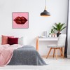 Stupell Industries Bold Pink & Red Lips Disco Pattern Framed Giclee Art - 2 of 4