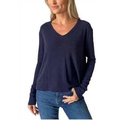Women's Stacy Cross Back Long Sleeve Top - SIX/FIFTY