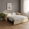 HomeRoots Beige Upholstered Twin Day Bed With Trundle - 2 of 4