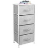 Sorbus 4 Drawers Chest Nightstand - Storage for Closet, Home, College Dorm - Features Steel Frame, Wood Top, & Fabric Bins - 3 of 4
