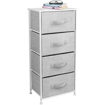 Costway 3 Drawer Nightstand Side Table Storage Tower Dresser Chest Home ...