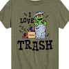 Boys' - Sesame Street - I Love Trash Short Sleeve Graphic T-Shirt - 2 of 4