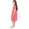 24seven Comfort Apparel Girls Short Sleeve Pleated Party Dress - 2 of 4