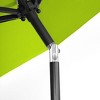 WestinTrends 9 Ft Outdoor Patio Solar LED Market Umbrella with Bronze Round Base - 4 of 4