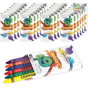ArtCreativity Bulk Mini Crayons Set (50 Crayon Packs - 6 in Each Pack - 300 Total) - 1 of 4