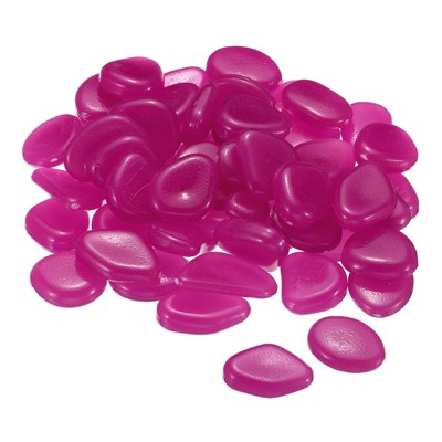 Unique Bargains Fish Tank Decoration Glow Rocks Pebbles 20-30mm 150 Pcs