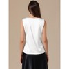 INSPIRE CHIC Women's Satin V Neck Sleeveless Summer Elegant Dressy Casual Tank Tops - 3 of 4