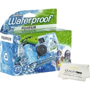 Fujifilm Quick Snap Waterproof 27 exposures 35mm Camera 800 Film, 1 Pack + Quality Photo Microfiber Cloth - 1 of 2