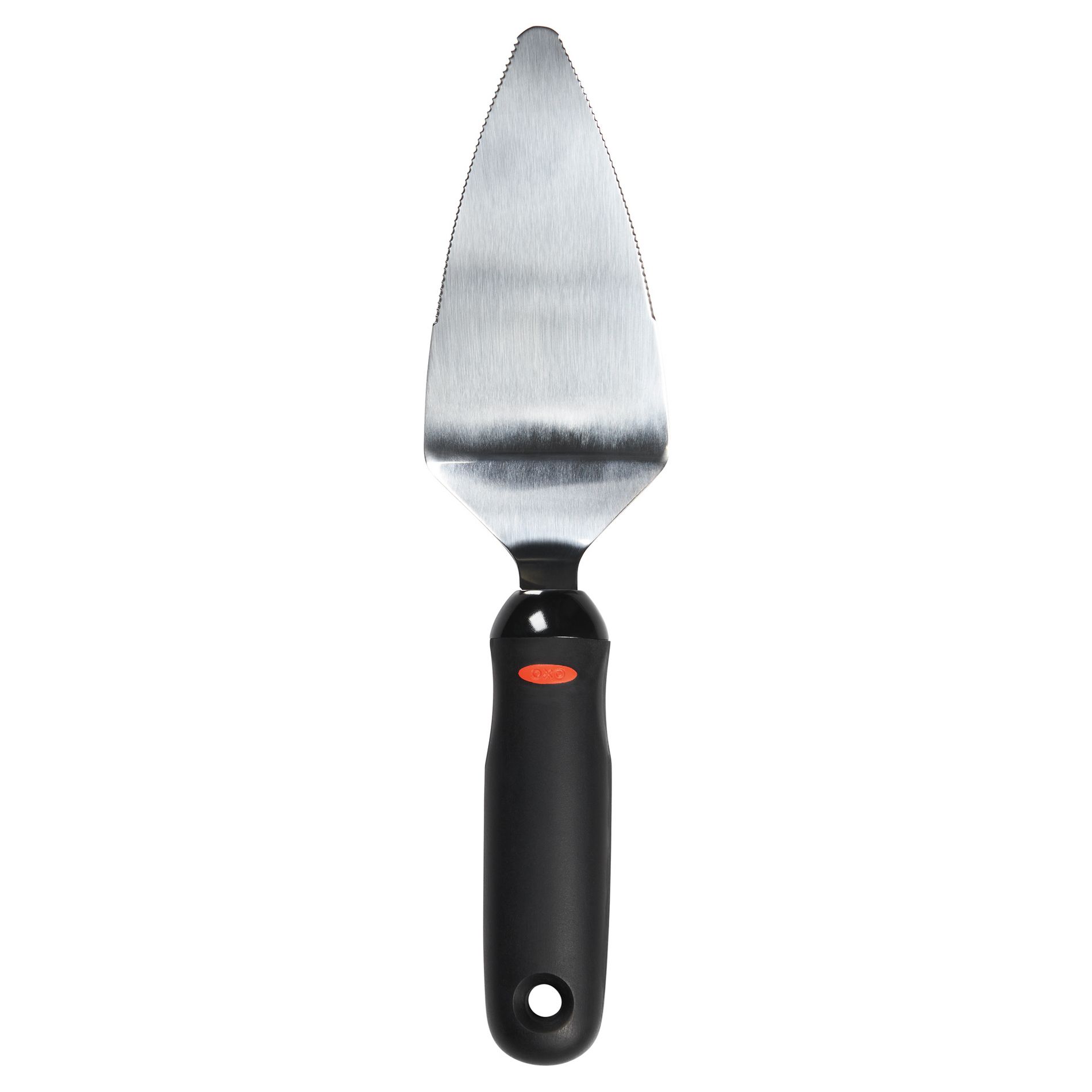 OXO Softworks Pie Server: Stainless Steel Pie Spatula & Slicer, Dishwasher-Safe, Black Handle, 10.3" Length
