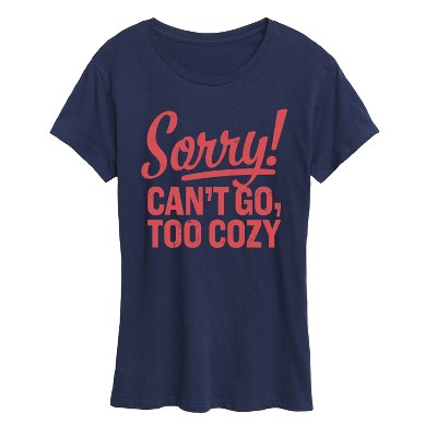 Women's - Instant Message - Cant Go Too Cozy Short Sleeve Graphic T-Shirt