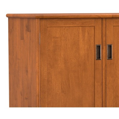 WyndenHall Tierney SOLID HARDWOOD 50 inch Wide Rectangle Mid Century Modern 3 Door Sideboard Buffet in Teak Brown — фото 5