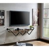 Champlin Rustic Floating TV Stand for TVs up to 55" Reclaimed Oak - HOMES: Inside + Out: Wall-Mounted, Industrial Design - image 3 of 4