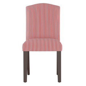 Lucy Camel Back Dining Chair Red Stripe - Cloth & Co.