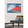 Trends International Fine Wind, Clear Morning by Katsushika Hokusai Framed Wall Poster Prints - 2 of 4