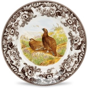 Spode Woodland 10.5” Dinner Plate, Perfect for Thanksgiving and Other Special Occasions, Made in England, Bird Motifs - 1 of 4