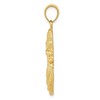 Black Bow Jewelry 14k Yellow Gold Large Mother Holding Child Pendant, 17 x 36mm - 2 of 4