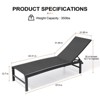 Crestlive Products Chaise Lounge Chair Outdoor Set of 2 Adjustable 5 Positions Pool Tanning Recliner Outdoor Lounge Furniture - 2 of 4