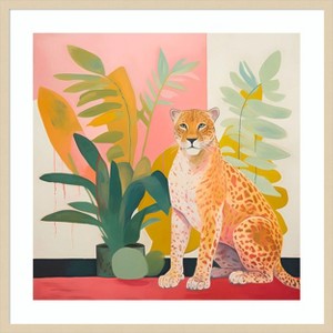 Amanti Art Pet Cheetah I by Walker Noble Wood Framed Wall Art Print - 1 of 4