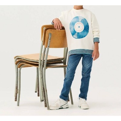 Boy's Old School Vinyl Pull Over Sweatshirt - Hatley
