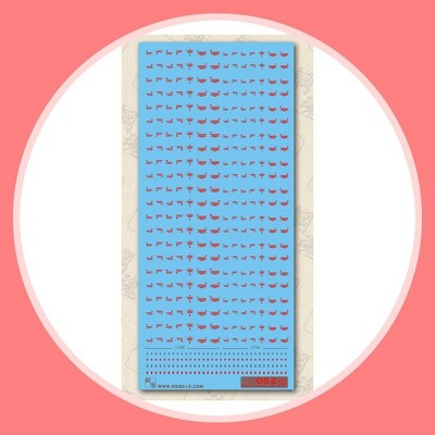 Madworks AW-052 Waterslide Decal: Detail-up (Red) Modeling Upgrade Kits USA