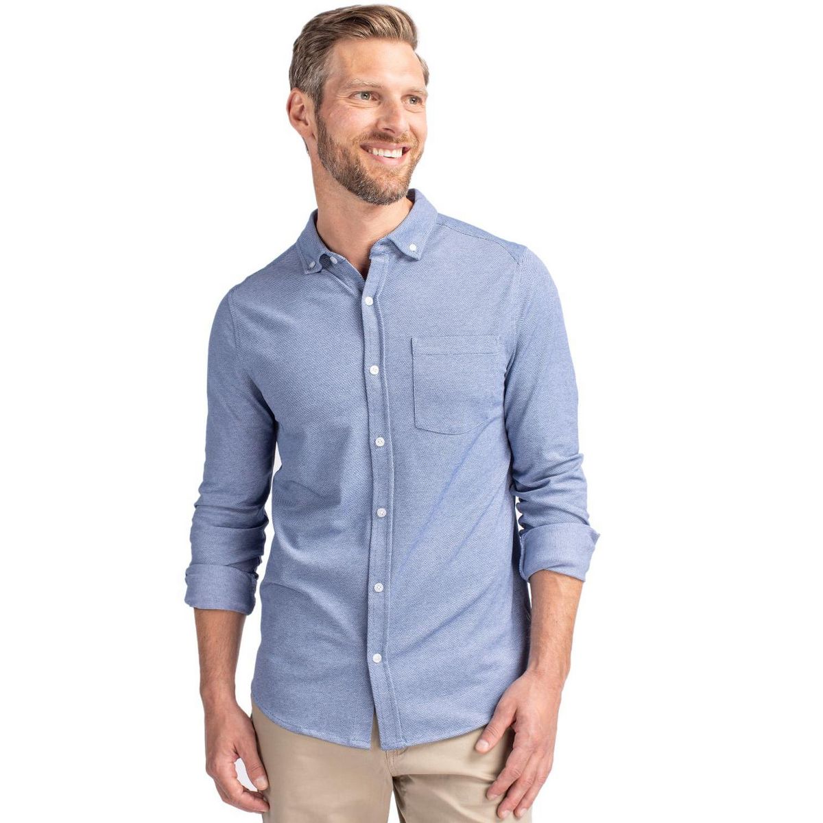 Cutter & Buck Men's Reach Oxford Button Front Shirt - thumbnail 5