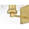 Elegant Lighting Juelz 1 light Chrome and Clear Bath Sconce - 3 of 4