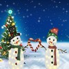 Set of Two Lighted Heart-Shaped Snowmen 30" & 32"H Christmas Decorations - 2 of 4