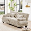 Modular Chenille 2 Seater Sofa with Bolster Arms and Extra Deep Cloud Seat, 94.4" Sectional for Living Room-3irtyhousy - 3 of 4