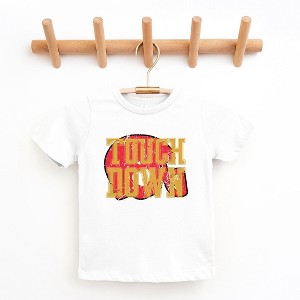 The Juniper Shop Touch Down Red Helmet Distressed Toddler Short Sleeve Tee - 1 of 2