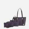 MKF Collection Marimar  M Signature Vegan Leather Women’s Tote – 4 Pcs set Handbag by Mia K - 2 of 4