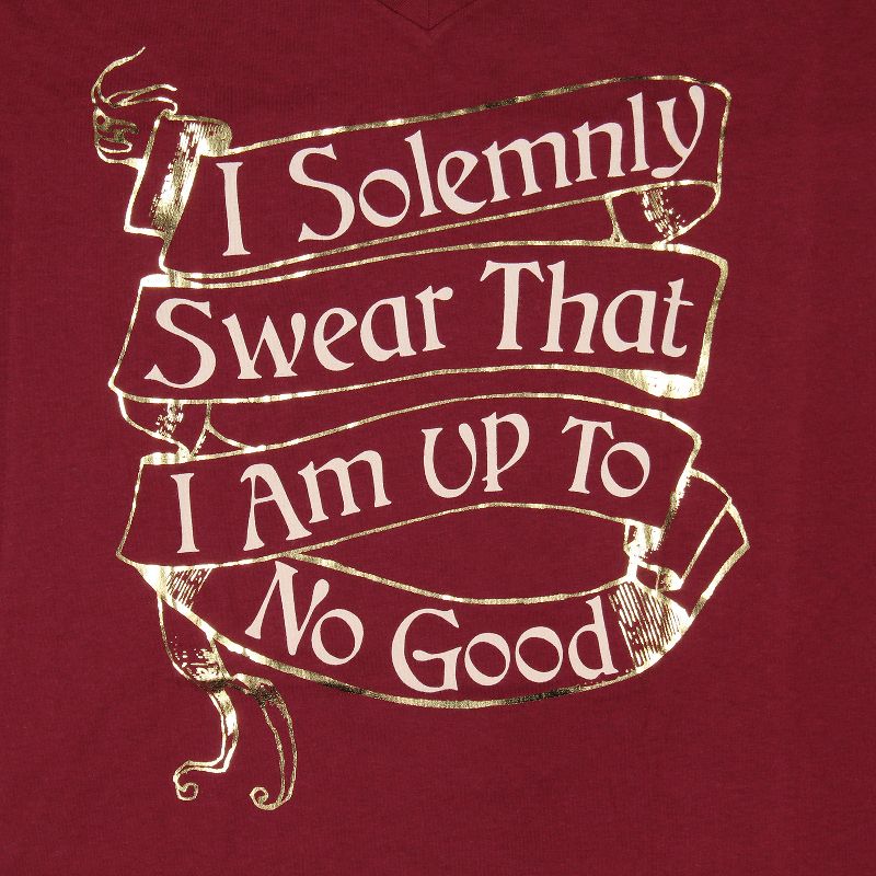 Harry Potter Women's Solemnly Swear Mischief Managed Gold Foil T-Shirt, 2 of 5