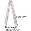 Allegra K Women Skinny Scarf Plain Solid Color Pure Long Scarves Neckerchief 1 Pc - 2 of 4