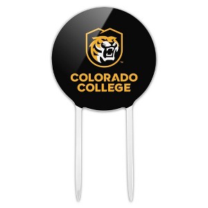 Colorado College Tigers Logo Acrylic Cake Topper Party Decoration for Wedding Anniversary Birthday Graduation - 1 of 4