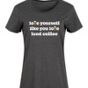 Women's - Instant Message - Coffee Lover Graphic T-shirt Dress - 2 of 4