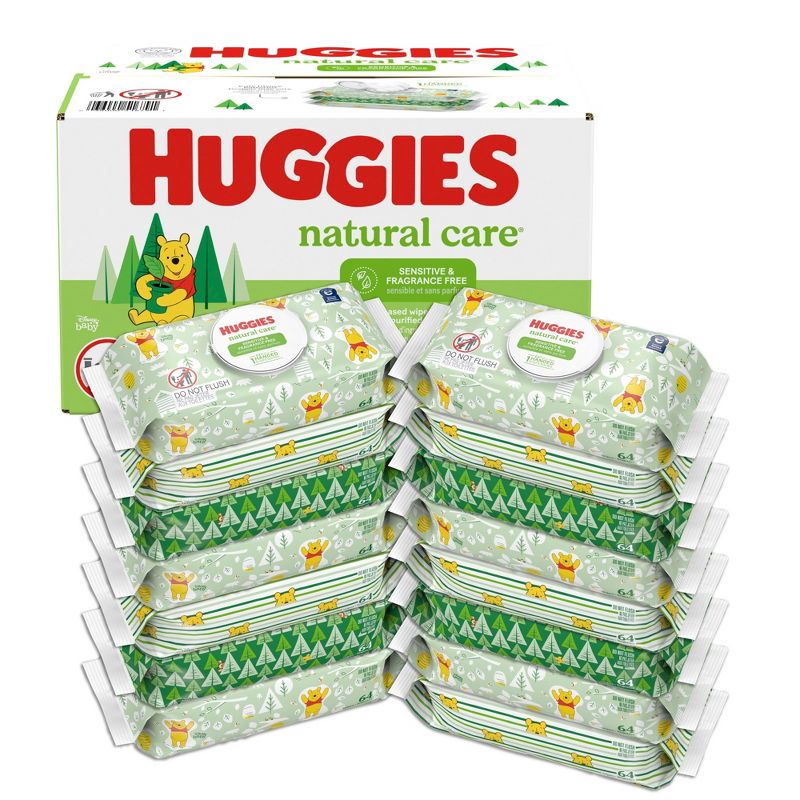 Huggies Natural Care Sensitive Unscented Baby Wipes (Select Count), 3 of 20