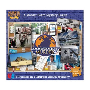 University Games Murder Mystery Party Case Files Passport to Murder Jigsaw Puzzle - 1000pc - 1 of 4