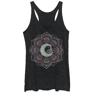 Women's Lost Gods Geometric Moon Racerback Tank Top - 1 of 3