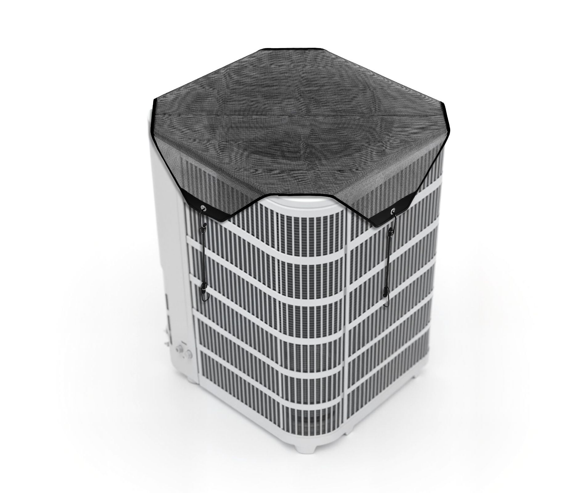 VEVOR Air Conditioner Cover for Outside Units, 28 x 28 in Central AC Cover for Air Conditioning Unit, Top Universal Mesh Defender Tear-Resistant, Gray