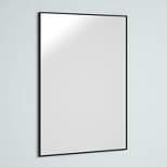 Farrah 36" x 24" Rectangular Modern Metal Frame Wall Mirror for Bathroom - The Pop Home