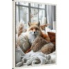 Amanti Art Cozy Fox by Justyna Jaszke Framed Canvas Wall Art - 2 of 4