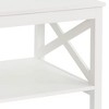 ClosetMaid X Frame Design Home Decor Accent Coffee Table with Display Storage Shelf for Living Room, Basement, or Den, White - 2 of 4