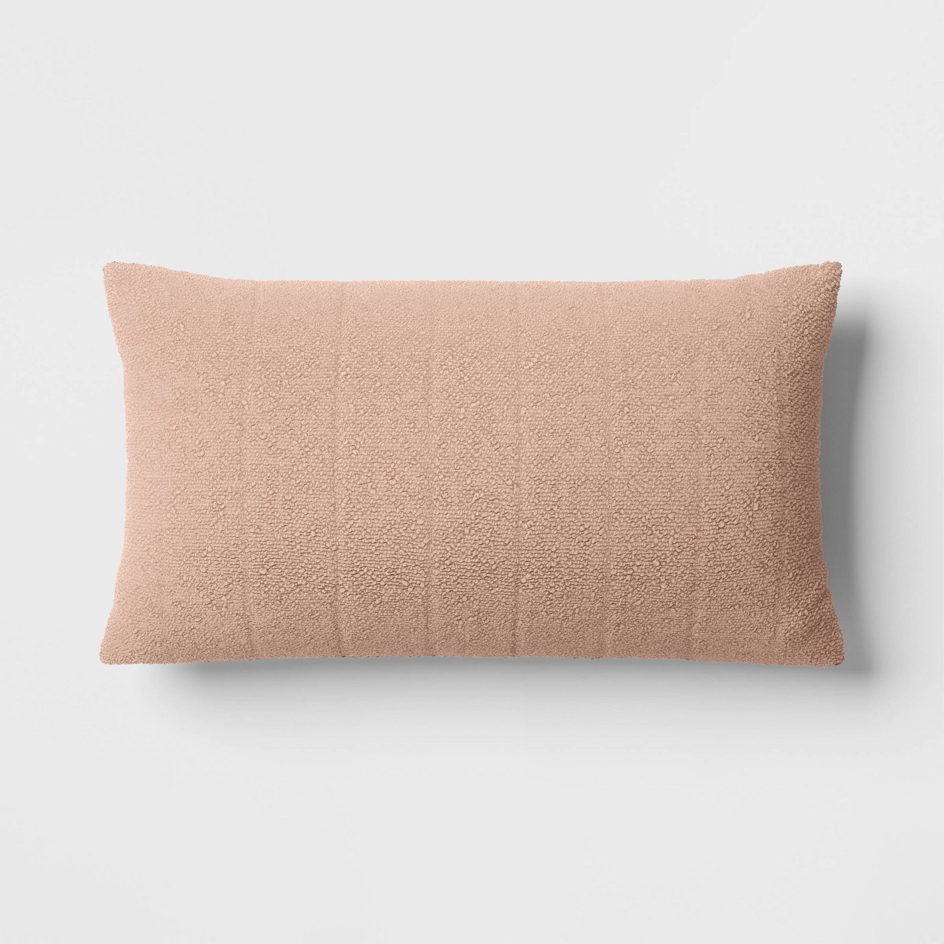 Oversized Channeled Boucle Polyester Lumbar Throw Pillow - Threshold™