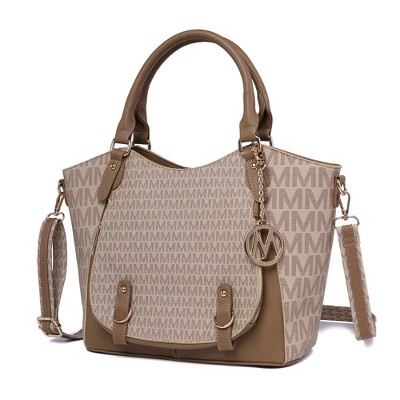 MKF Collection Talula Signature Printed Vegan Leather Women’s Satchel Bag by Mia K